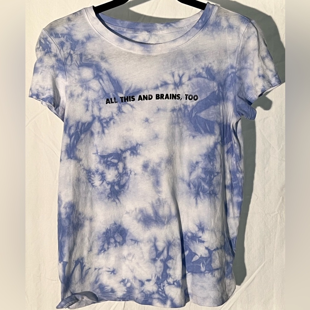 AE soft and sexy tshirt. Size S blue and White tie dye